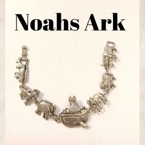 Noahs Ark Bracelet 7 1/2 inch Silver Tone